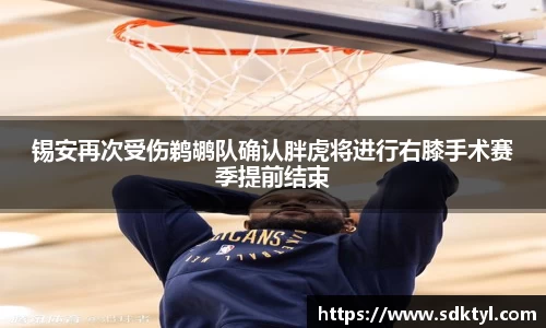 锡安再次受伤鹈鹕队确认胖虎将进行右膝手术赛季提前结束